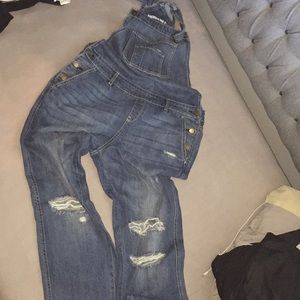 Denim overalls
